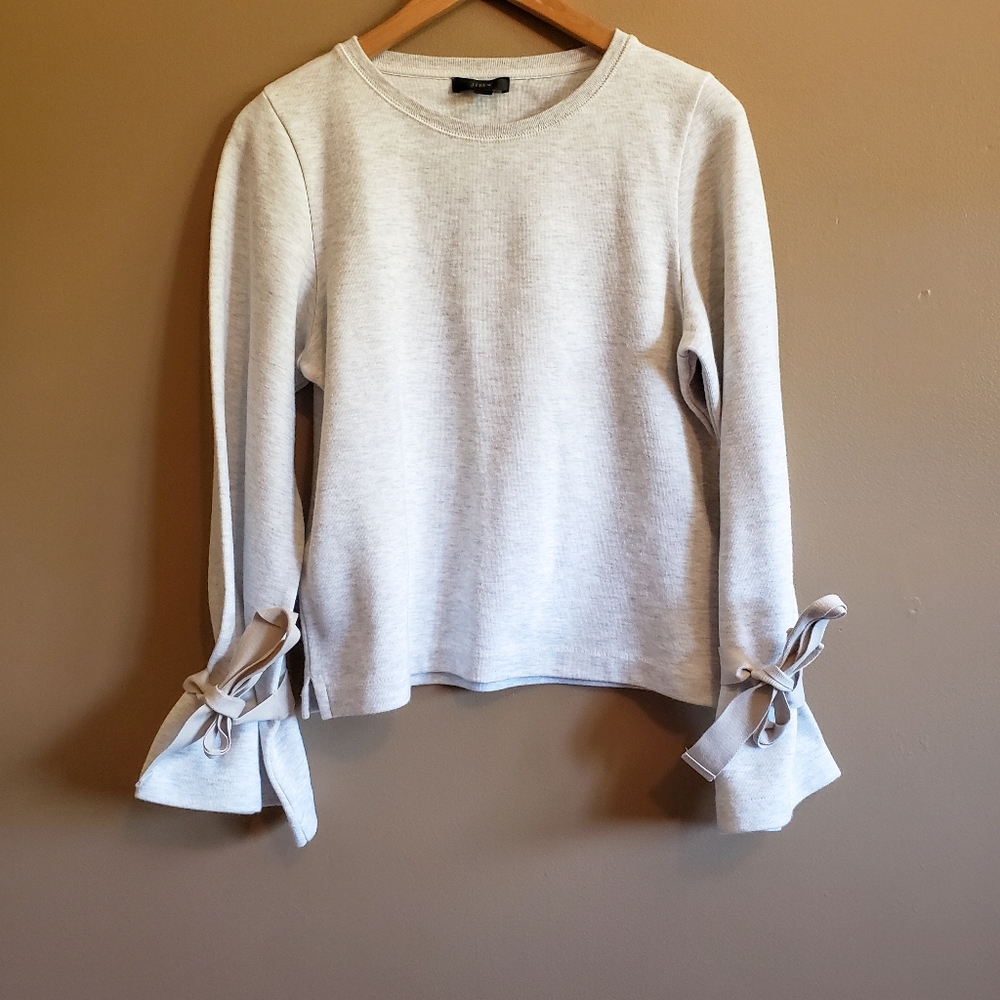 J. Crew tie bell sleeve lightweight sweater